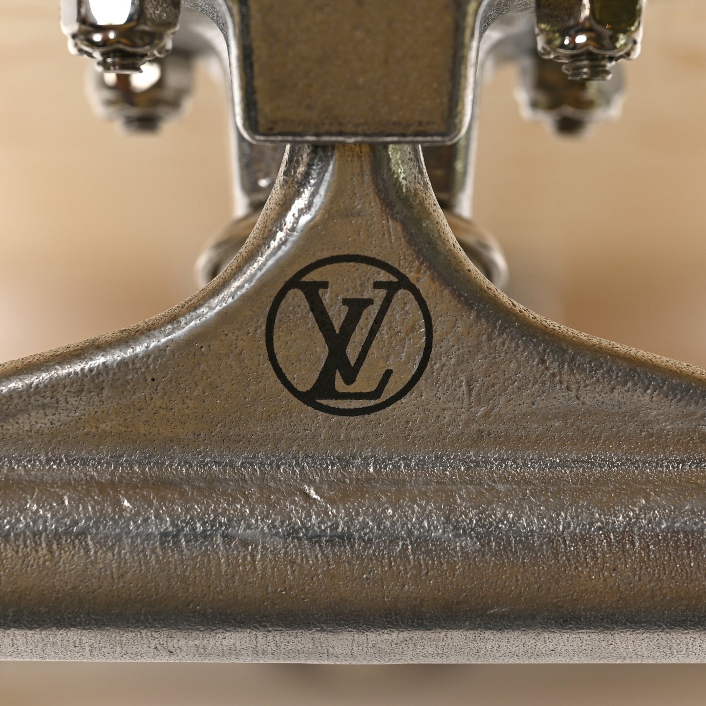 Maple Wood Monogram Skateboard Brown