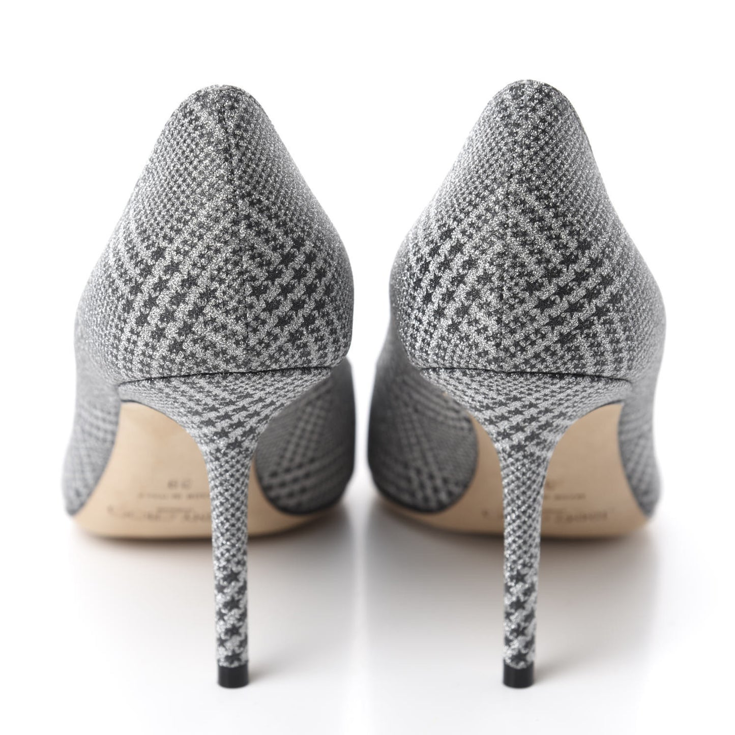 Metallic Fabric Plaid Love Prince Of Stars 85 Pump 39 Silver