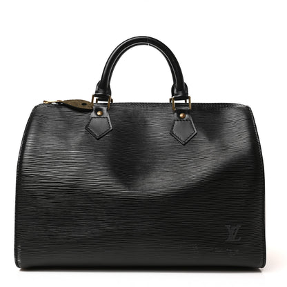 Louis Vuitton Epi Speedy 30 Black 1 of 9