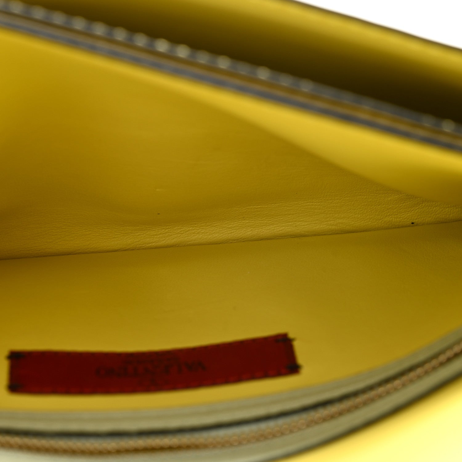 Valentino Garavani Nappa Watercolor Rockstud Wristlet Clutch Rose Green Yellow Sky 6 of 13