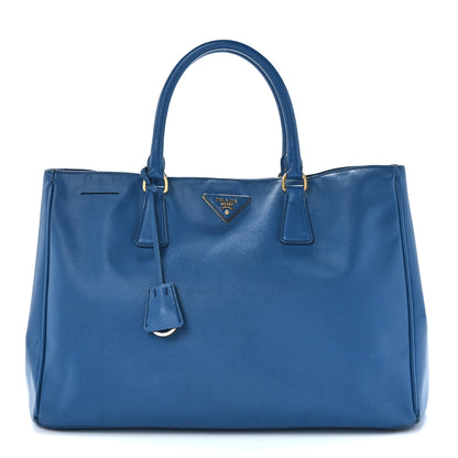 Prada Saffiano Cuir Medium Double Bag Cobalto 1 of 11