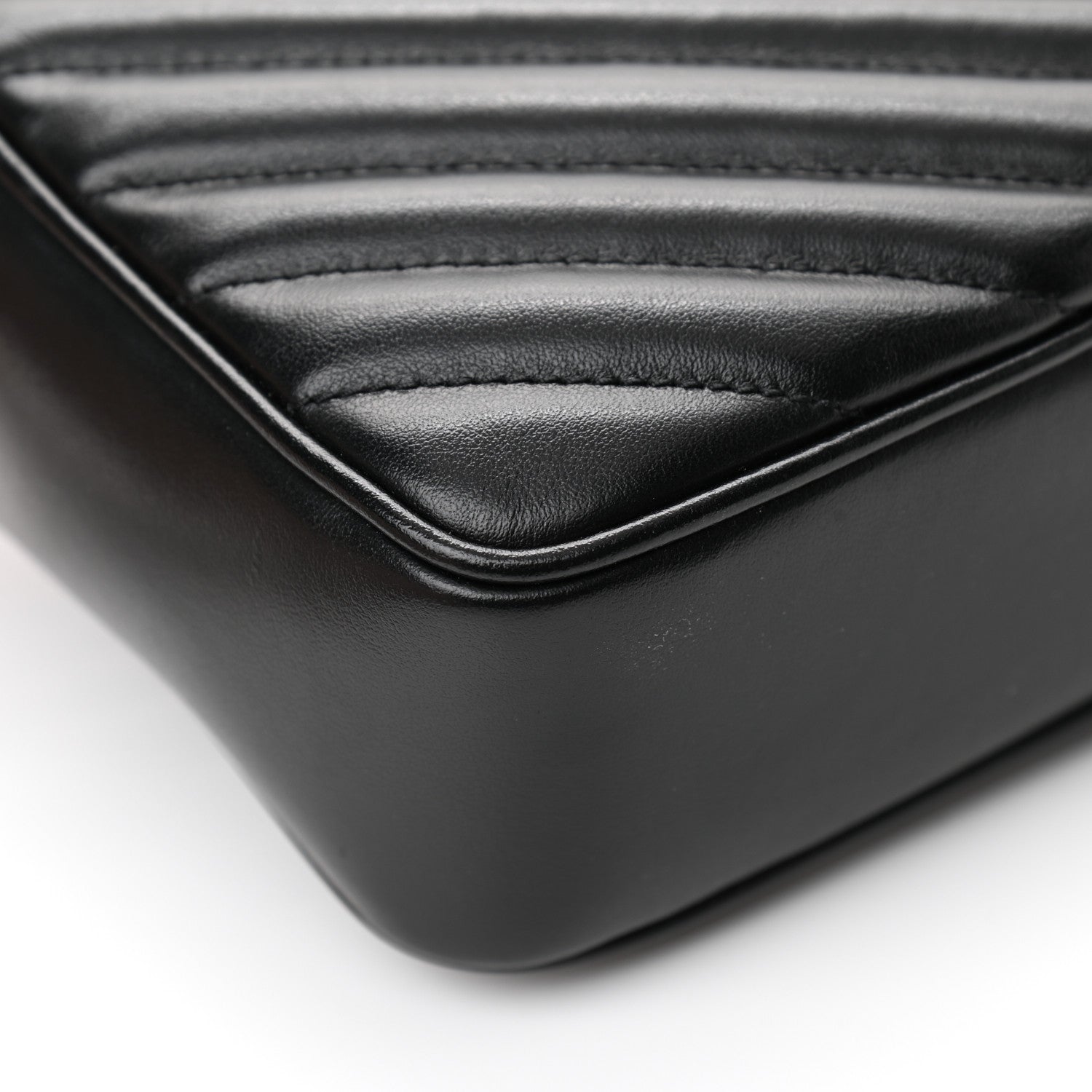 Saint Laurent Calfskin Matelasse Monogram Lou Camera Bag Black 12 of 13