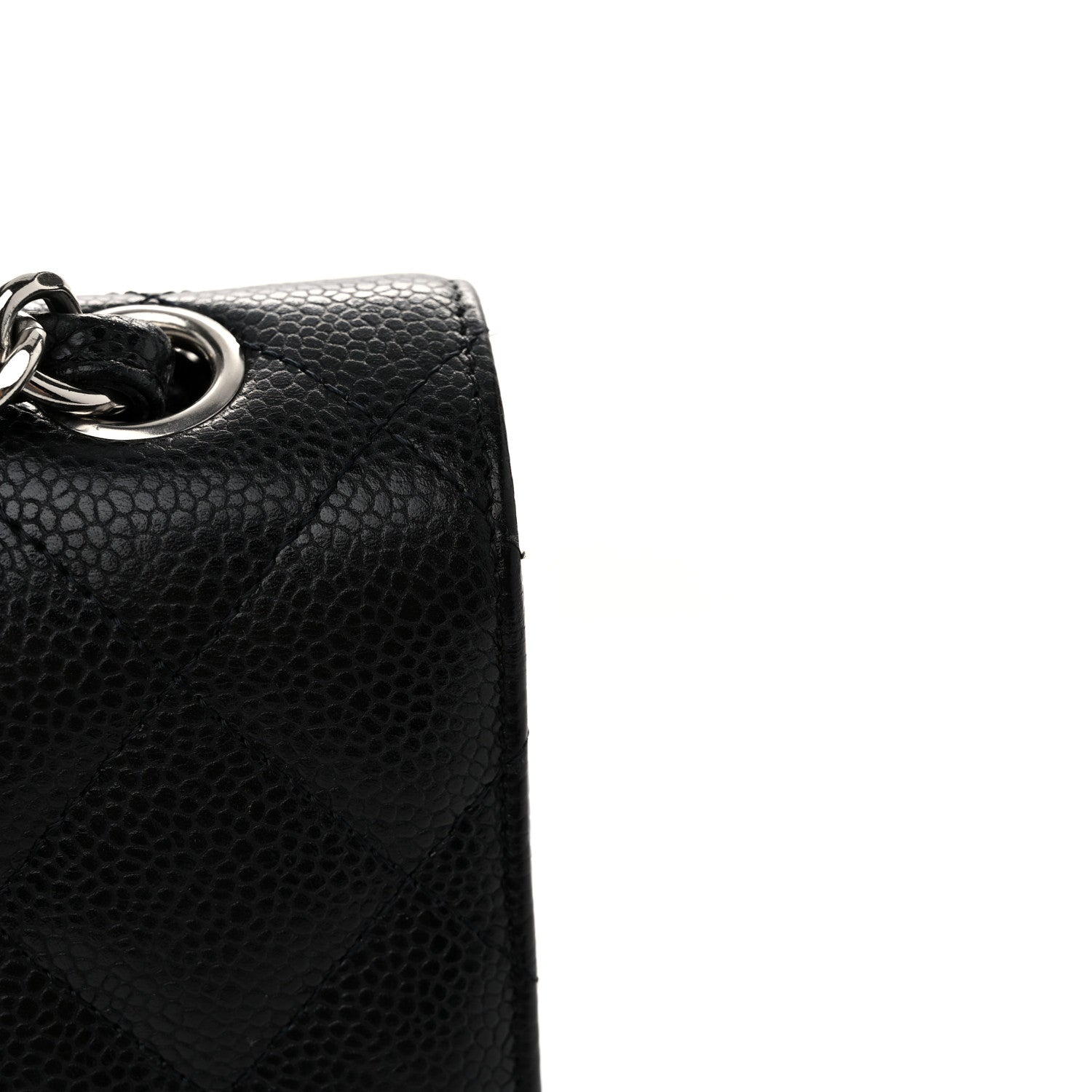 Chanel Caviar Quilted Jumbo Double Flap Black 11 of 12