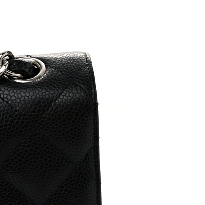 Chanel Caviar Quilted Jumbo Double Flap Black 11 of 12