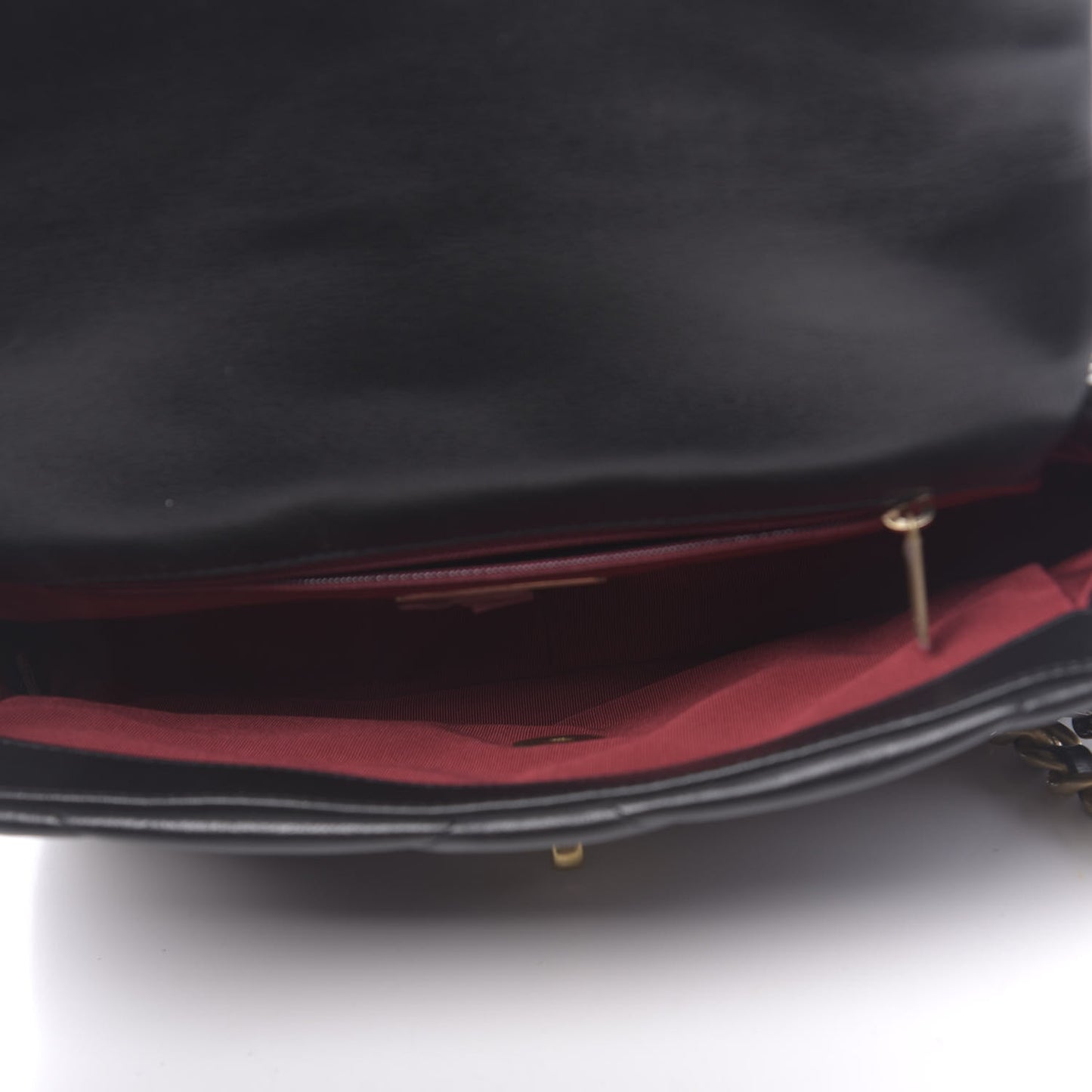 Lambskin Quilted Medium 19 Flap Black