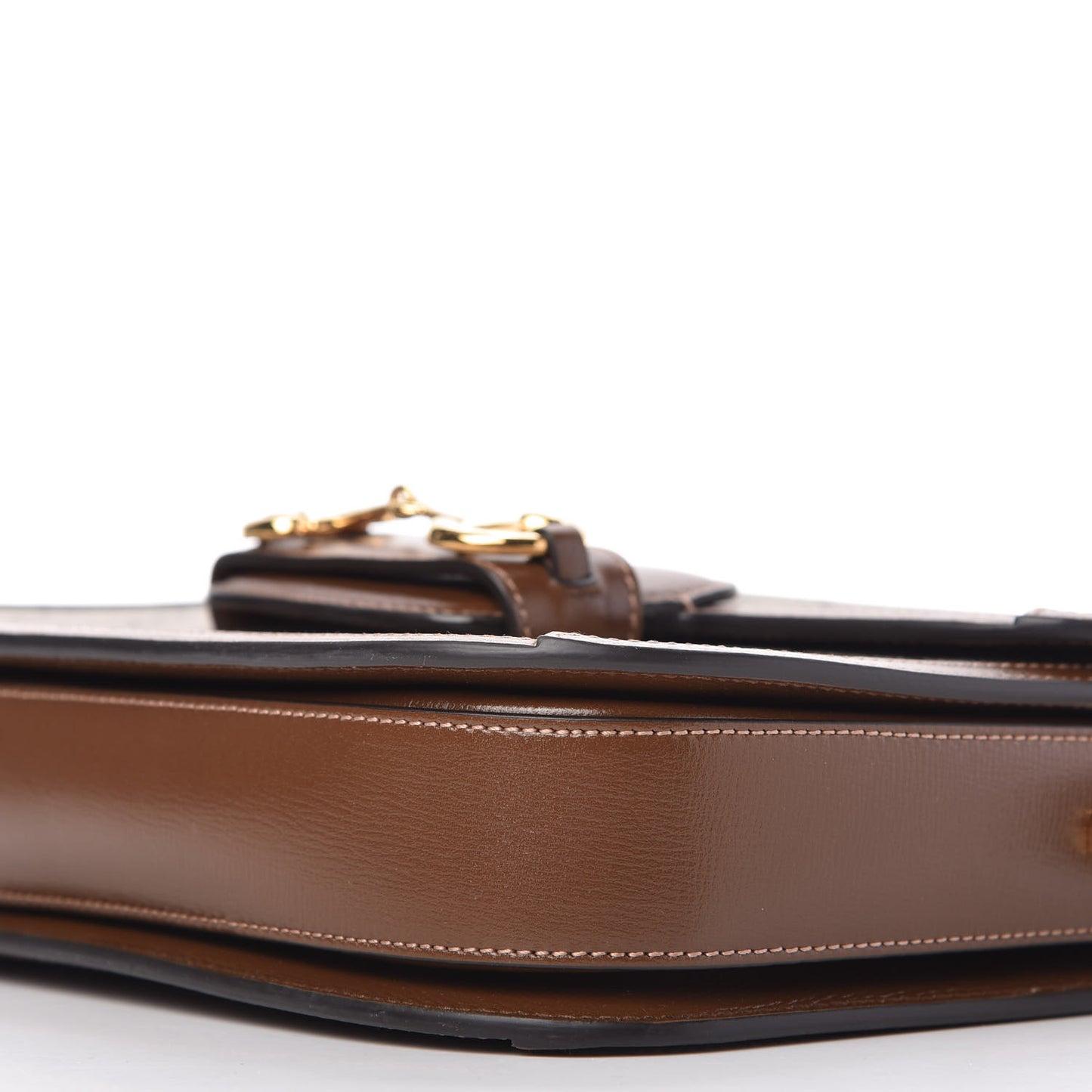 GG Supreme Monogram Horsebit 1955 Shoulder Bag Beige Brown Sugar