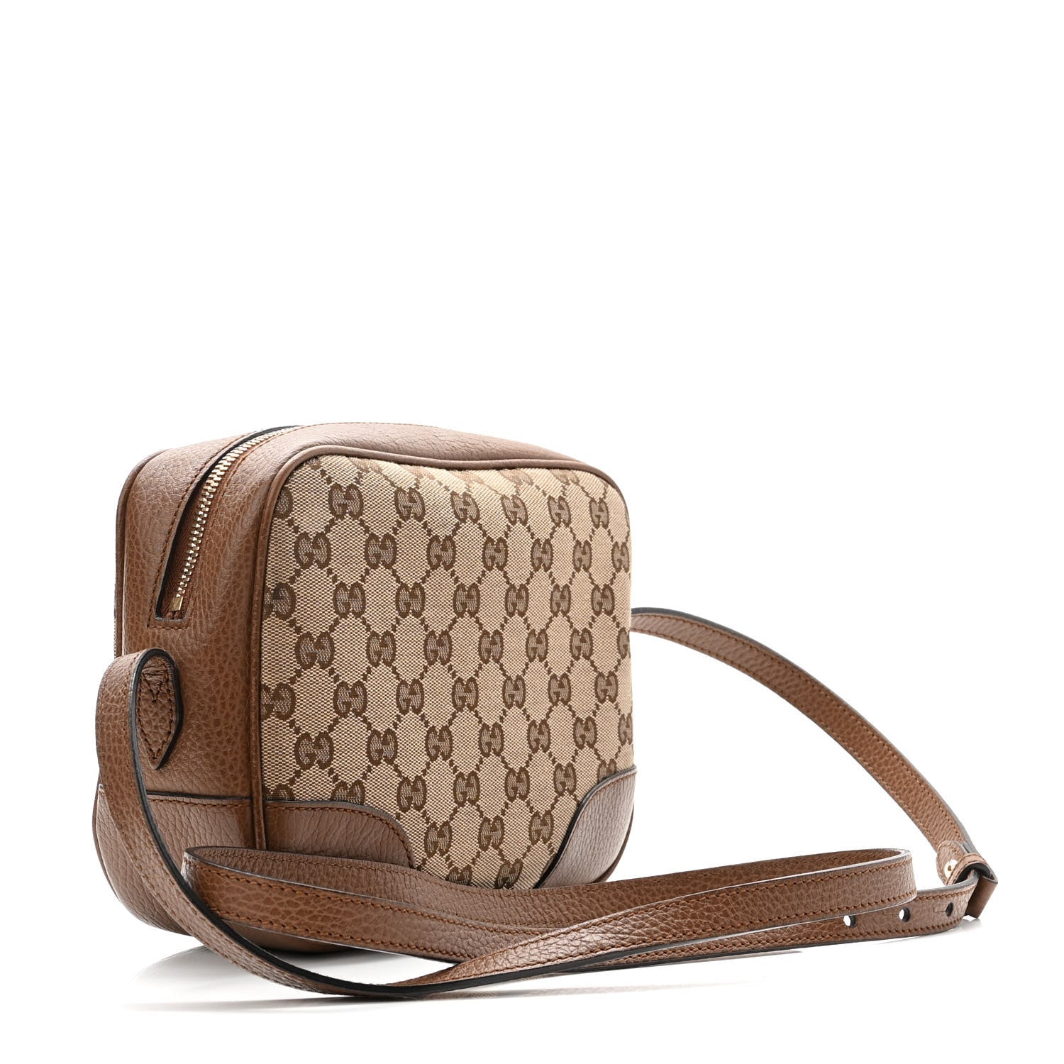 Gucci Monogram Mini Bree Messenger Bag Beige Tabacco 3 of 10