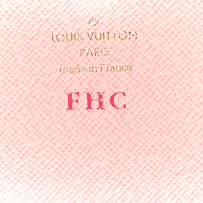 Louis Vuitton Damier Azur Emilie Wallet Rose Ballerine 6 of 9