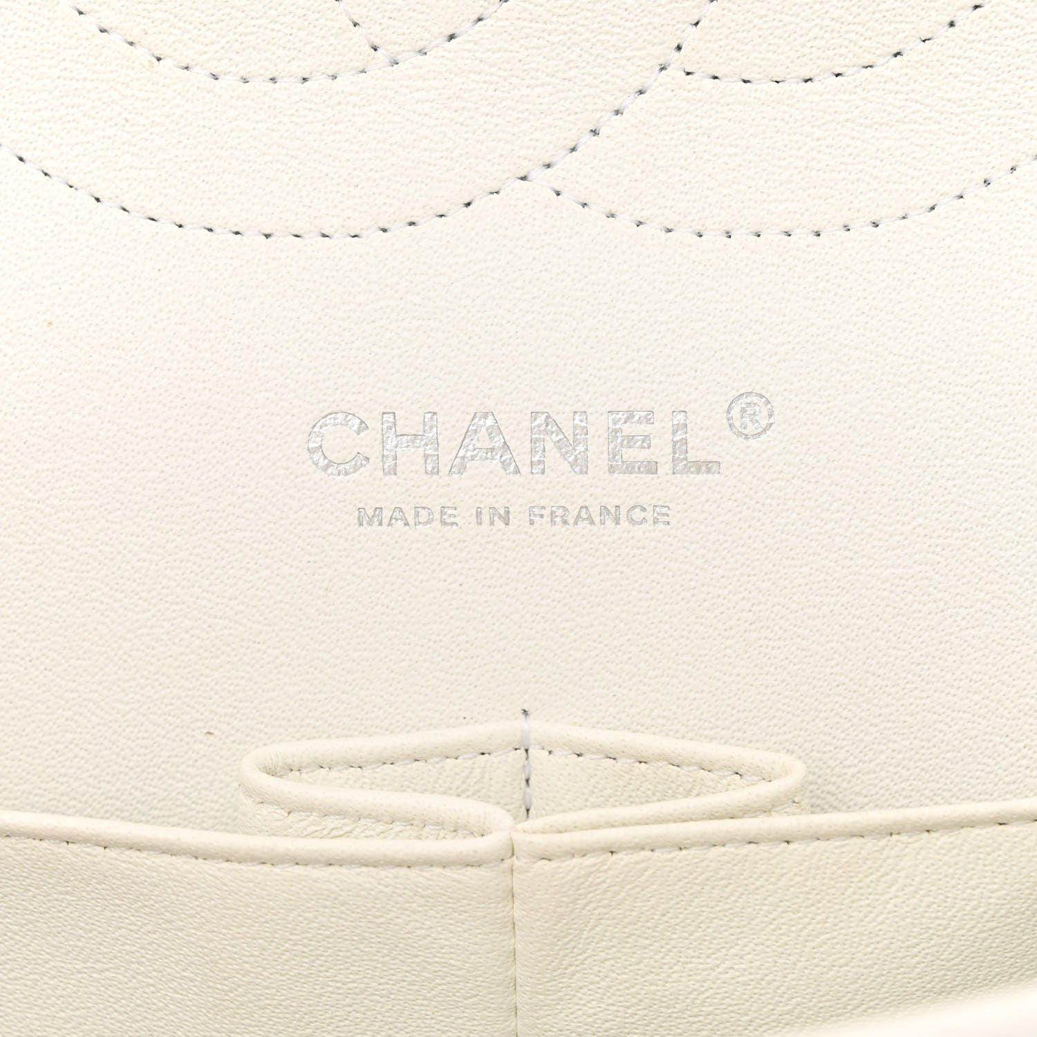 Chanel Caviar Quilted Jumbo Double Flap White 6 of 20