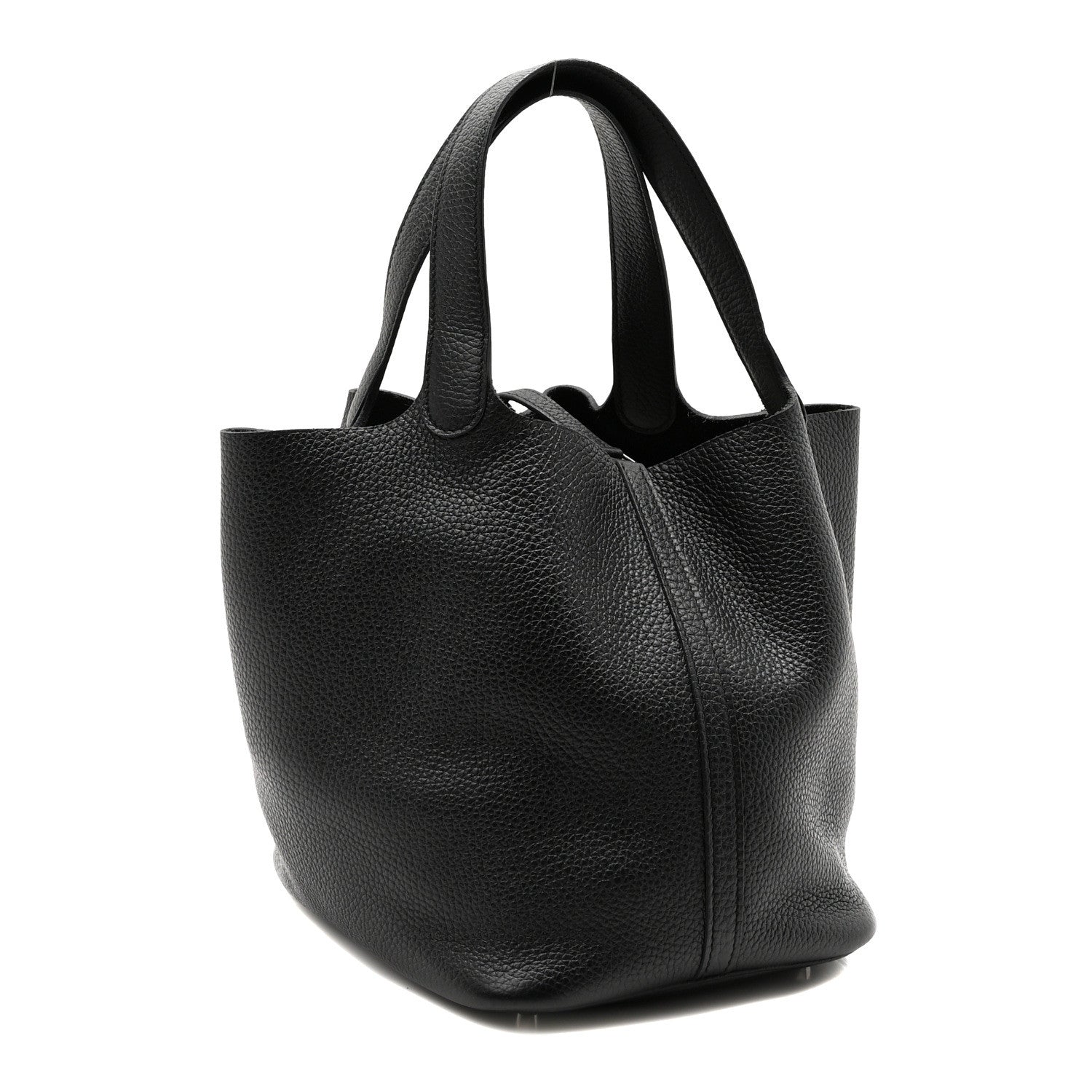 Hermes Taurillon Clemence Picotin Lock 22 MM Black 3 of 9