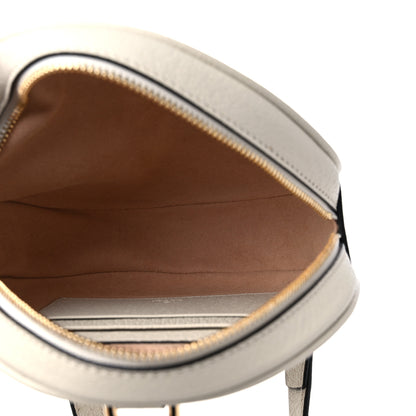 Gucci Textured Calfskin Web Mini Ophidia Round Backpack Mystic White 5 of 9