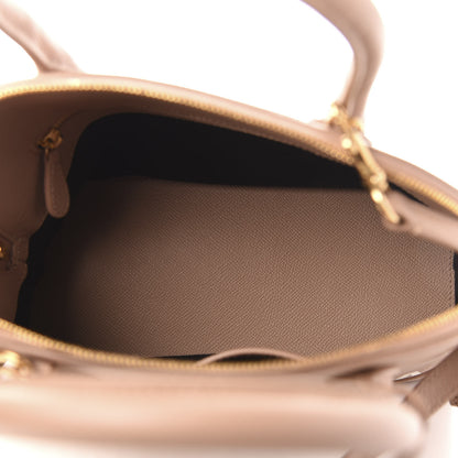 Balenciaga Signature Grained Calfskin Logo S Ville Top Handle Bag Nude Beige White 5 of 12