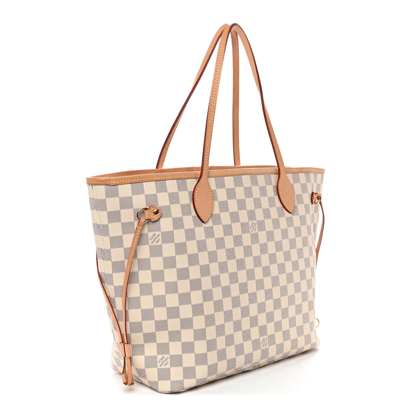 Damier Azur Neo Neverfull MM Rose Ballerine