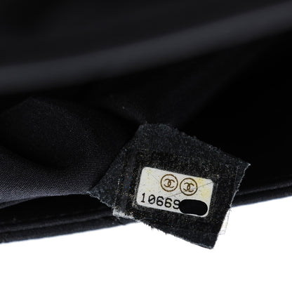 Chanel Nylon Quilted Camellia Flap Black 7 of 7