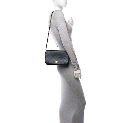 Chanel Lambskin Quilted Small Single Flap Black 2 of 11