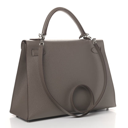 Hermes Epsom Kelly Sellier 32 Etain 2 of 41