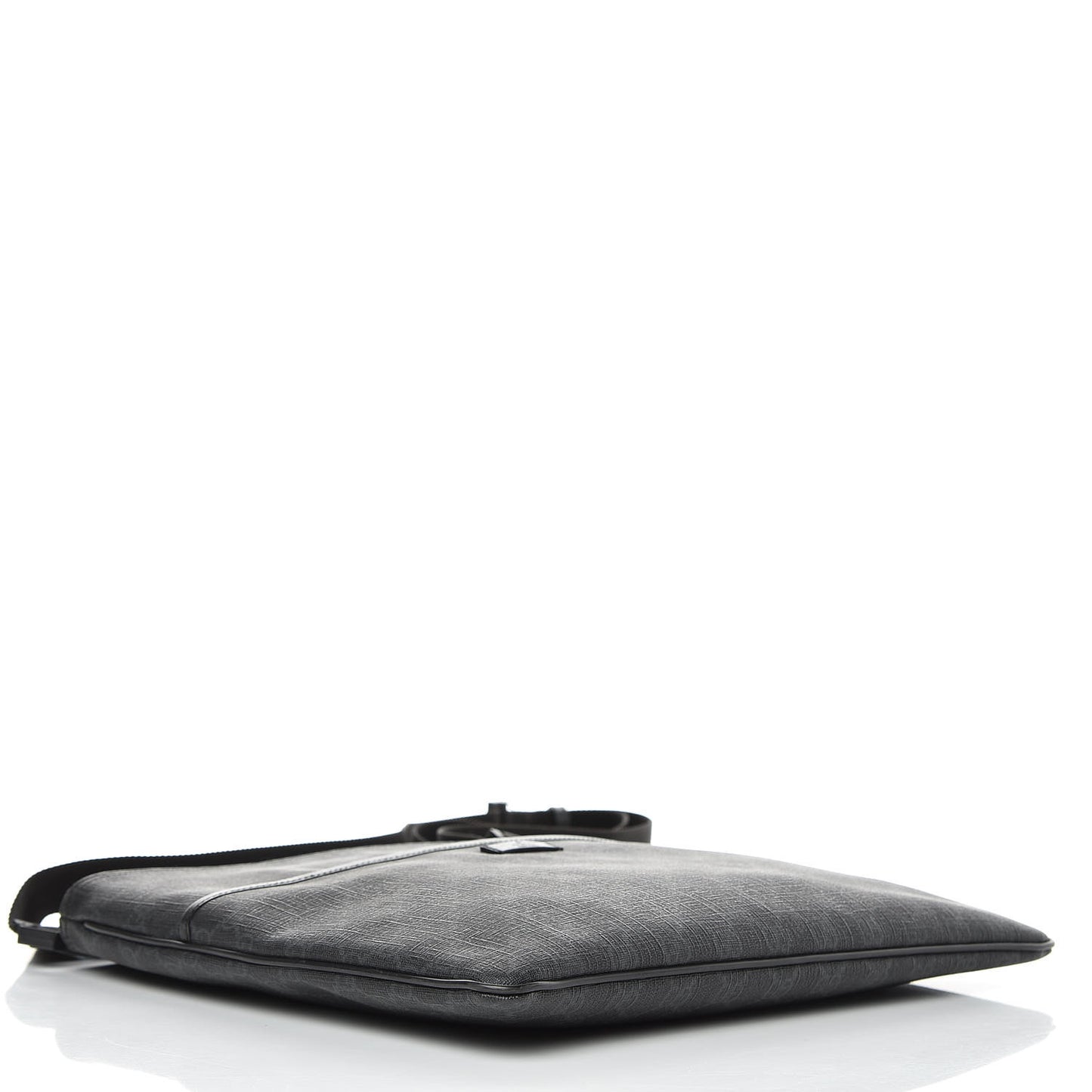 GG Plus Monogram Medium Flat Messenger Bag Black
