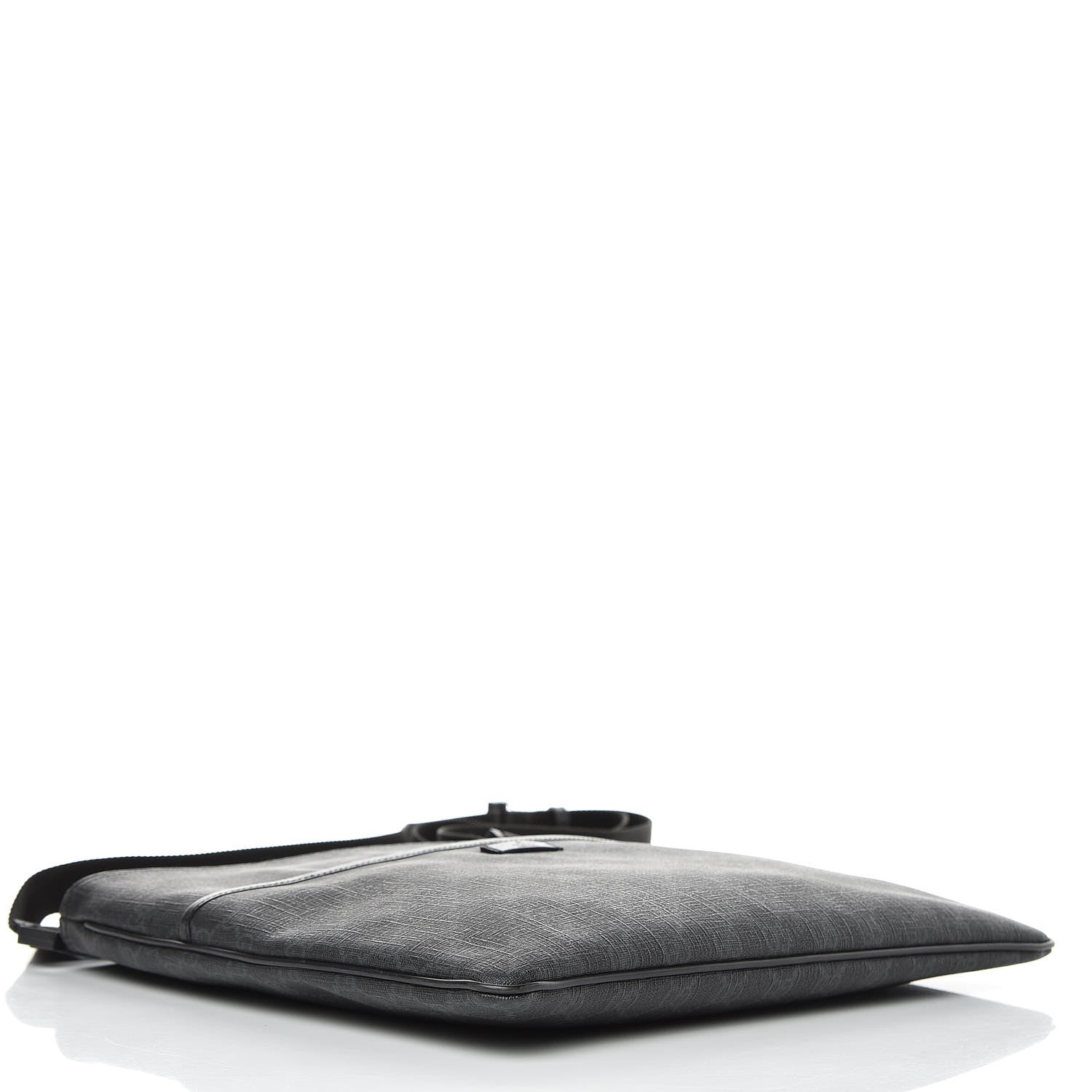 Gucci GG Plus Monogram Medium Flat Messenger Bag Black 4 of 9