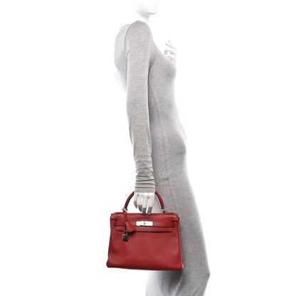 Hermes Taurillon Clemence Kelly Retourne 28  Brique 2 of 10