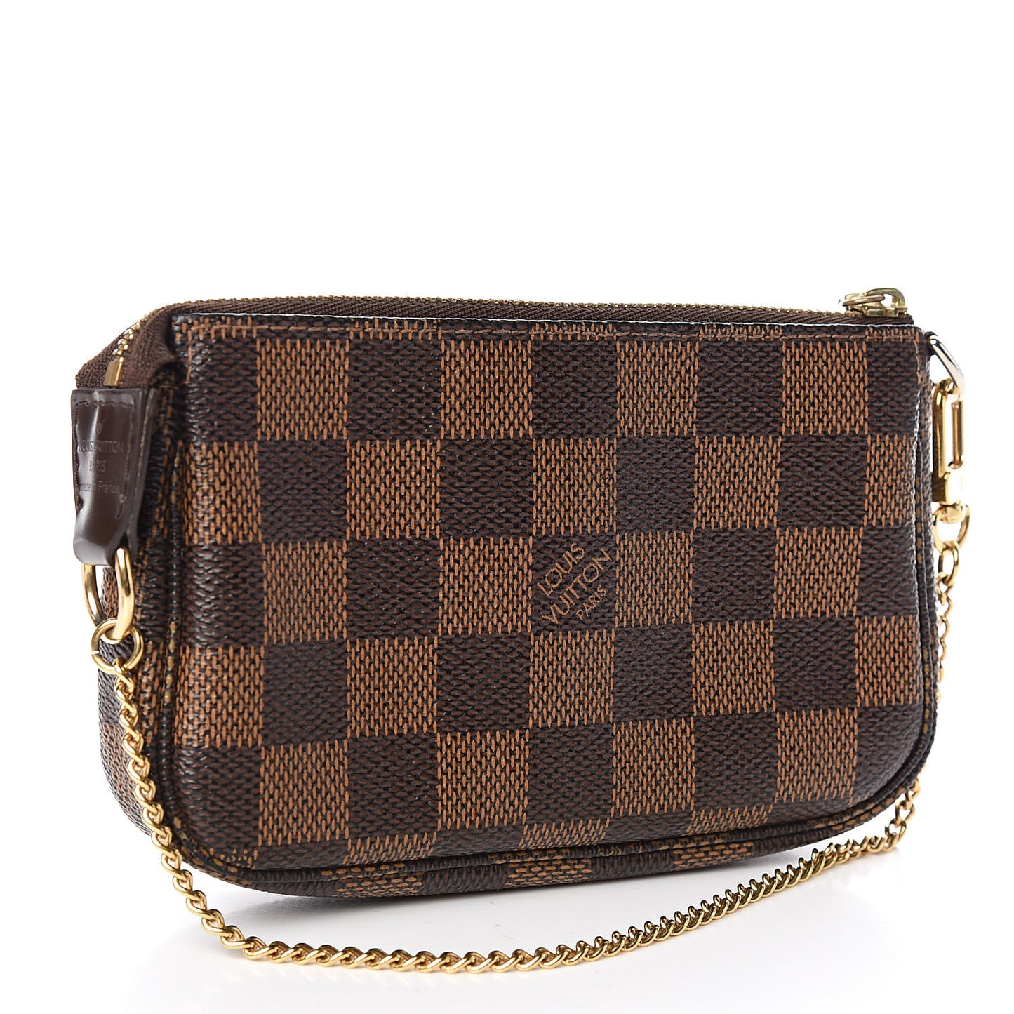 Damier Ebene Complice Trunks and Bags Mini Pochette Accessories Red