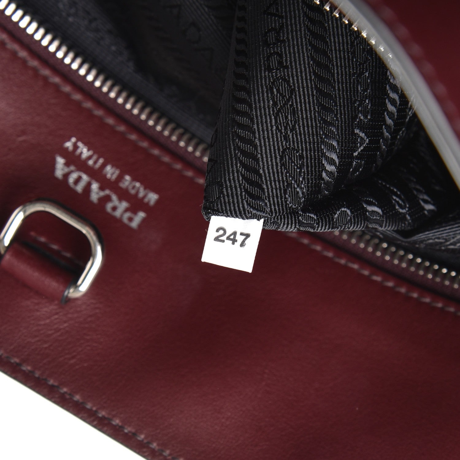 Prada City Calf Tote Granato 8 of 11