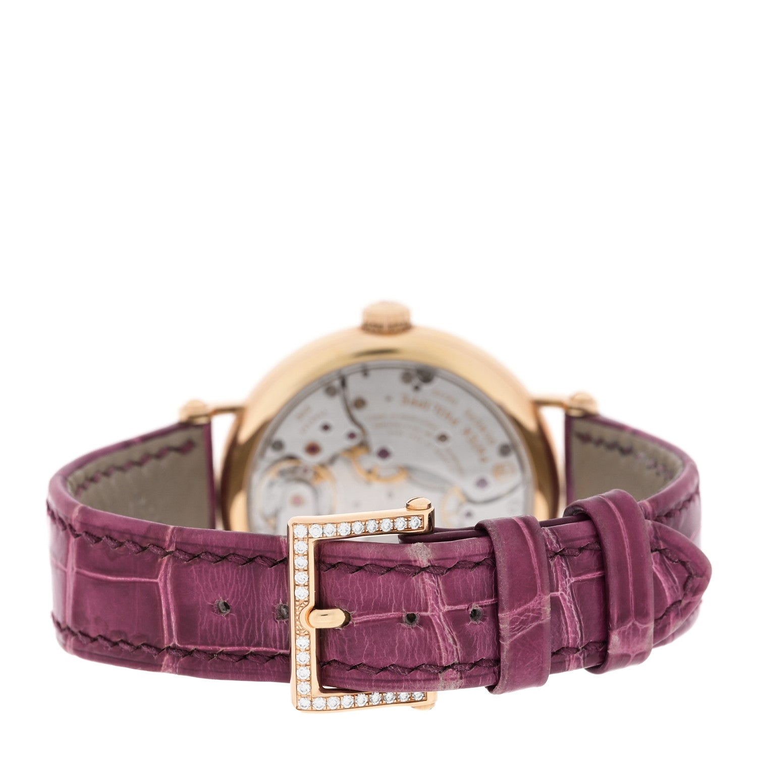 Patek Philippe 18K Rose Gold Alligator Diamond 34.6mm Calatrava Automatic Watch 7200/200R-001 3 of 5