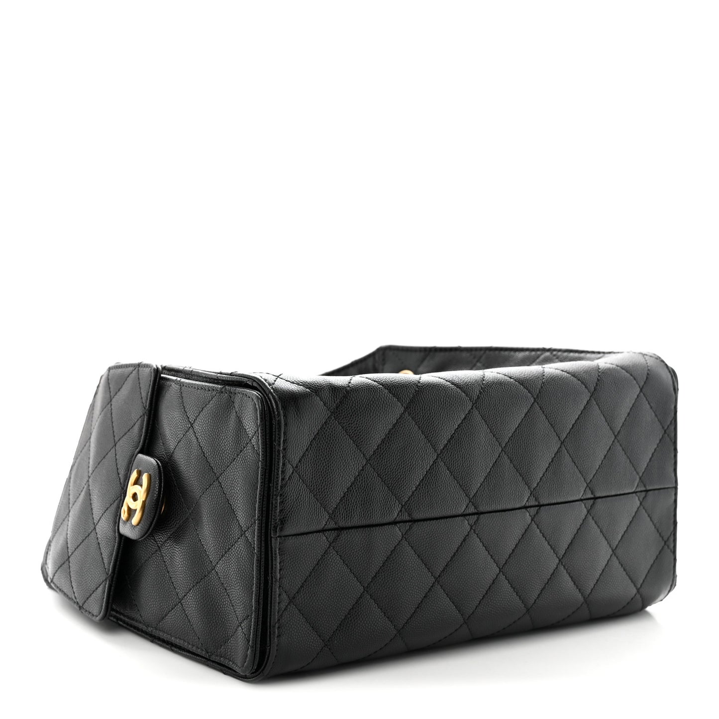 Caviar Quilted Small Chanel 25 Handbag Black