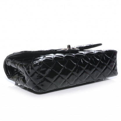 Chanel Patent Medium Double Flap Black 4 of 9
