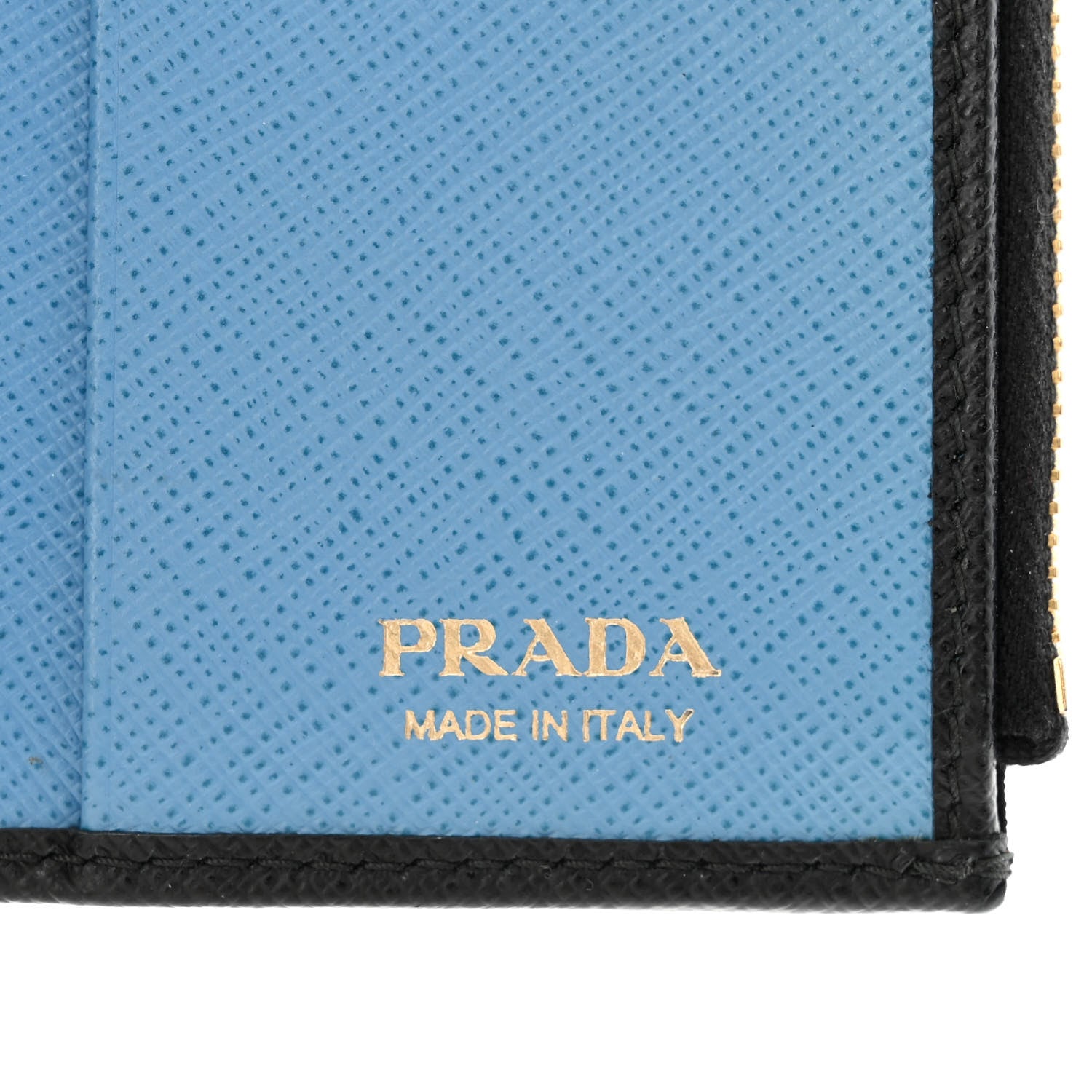 Prada Saffiano Robot Compact Wallet Black 6 of 8