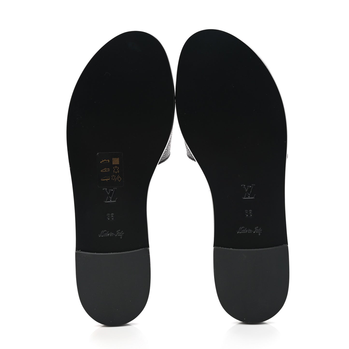 Patent Monogram Lock It Flat Mules 38