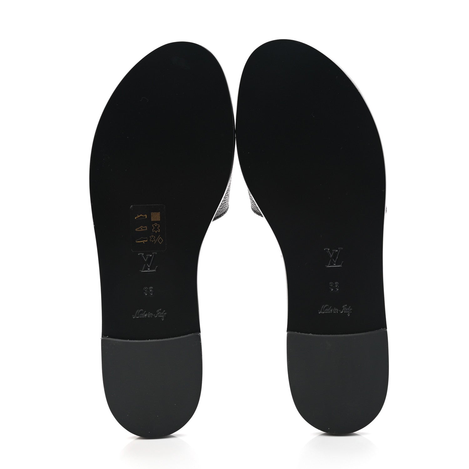 Louis Vuitton Patent Monogram Lock It Flat Mules 38 5 of 9