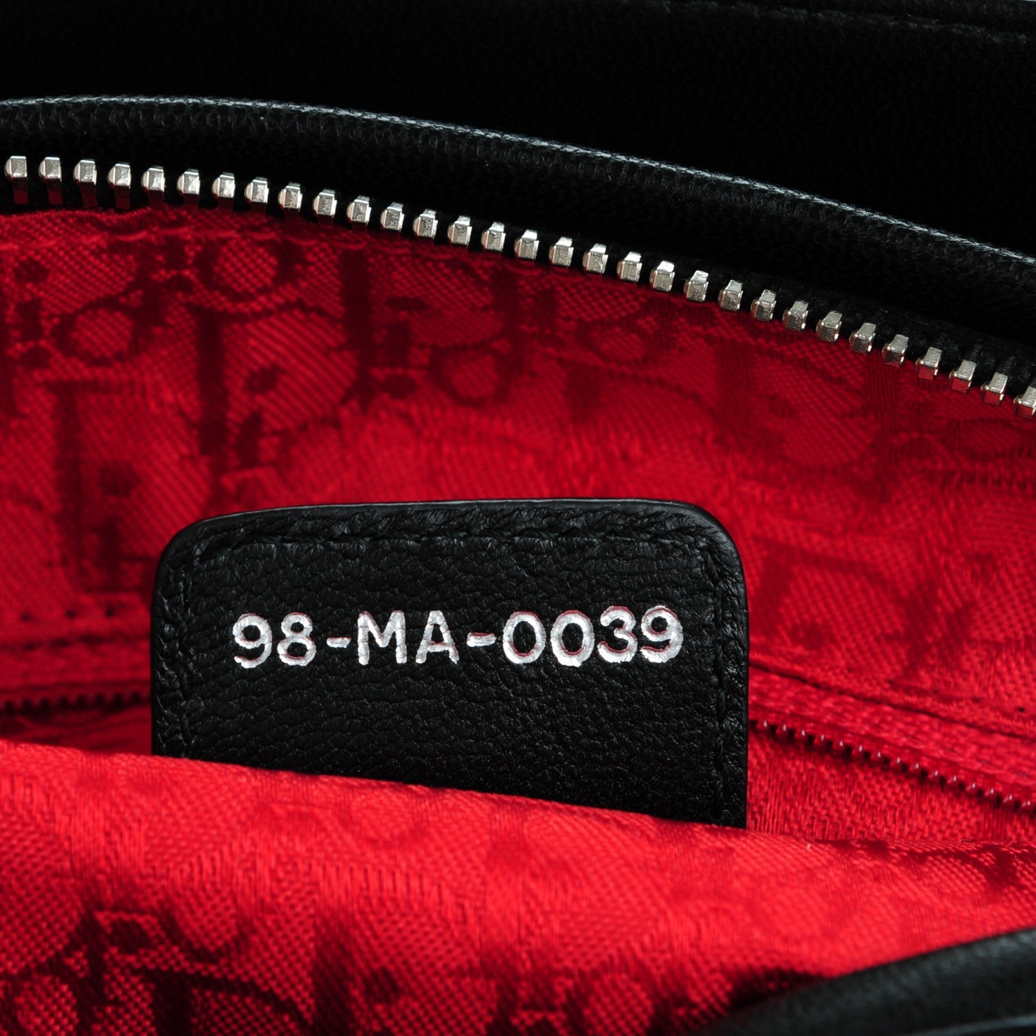 Christian Dior Lambskin Cannage Medium Lady Dior Black 7 of 7