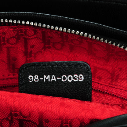 Christian Dior Lambskin Cannage Medium Lady Dior Black 7 of 7