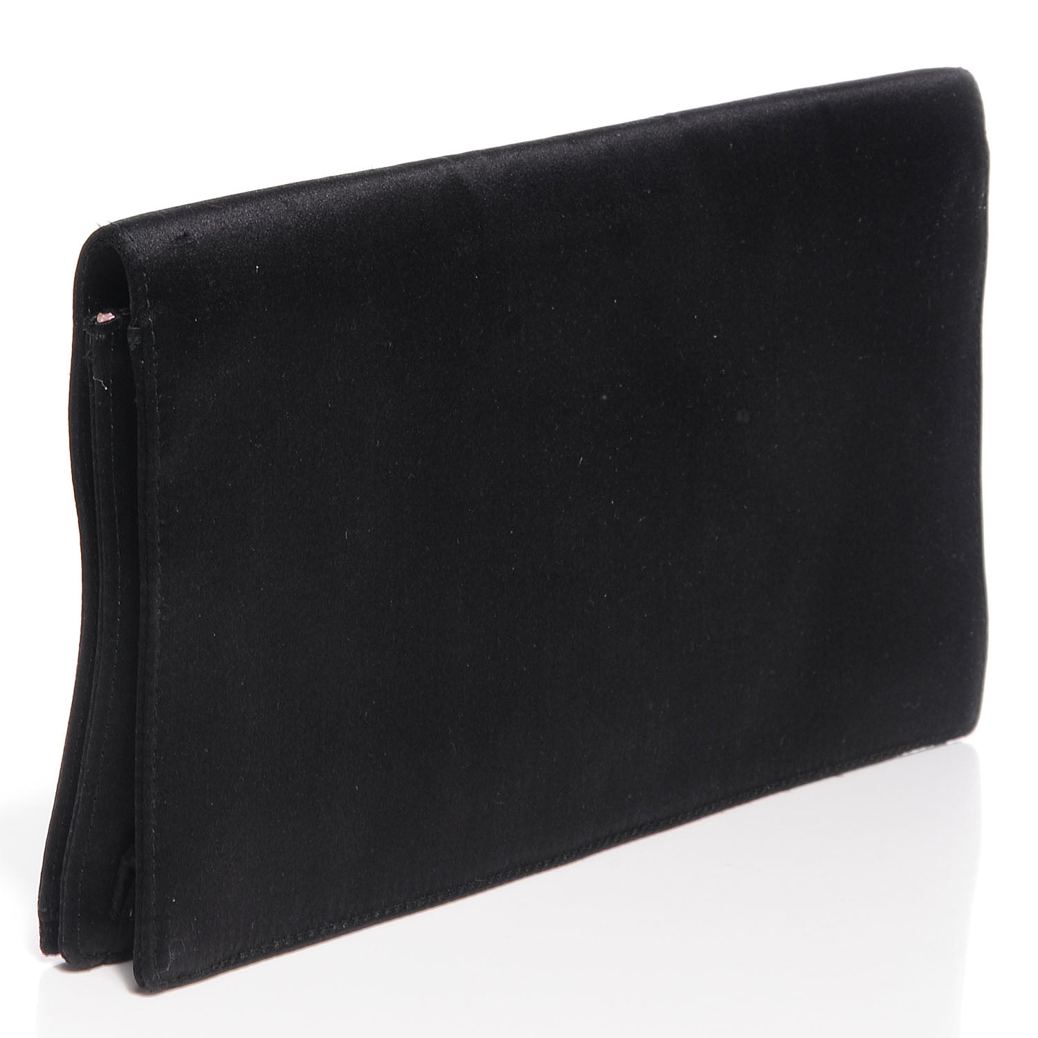 Prada Satin Evening Clutch Black 3 of 9
