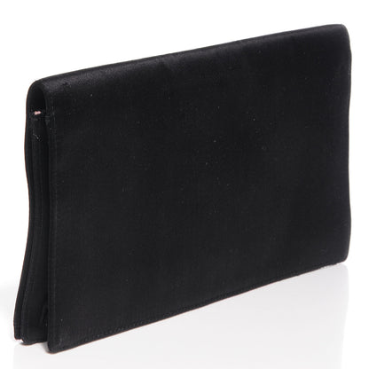 Prada Satin Evening Clutch Black 3 of 9