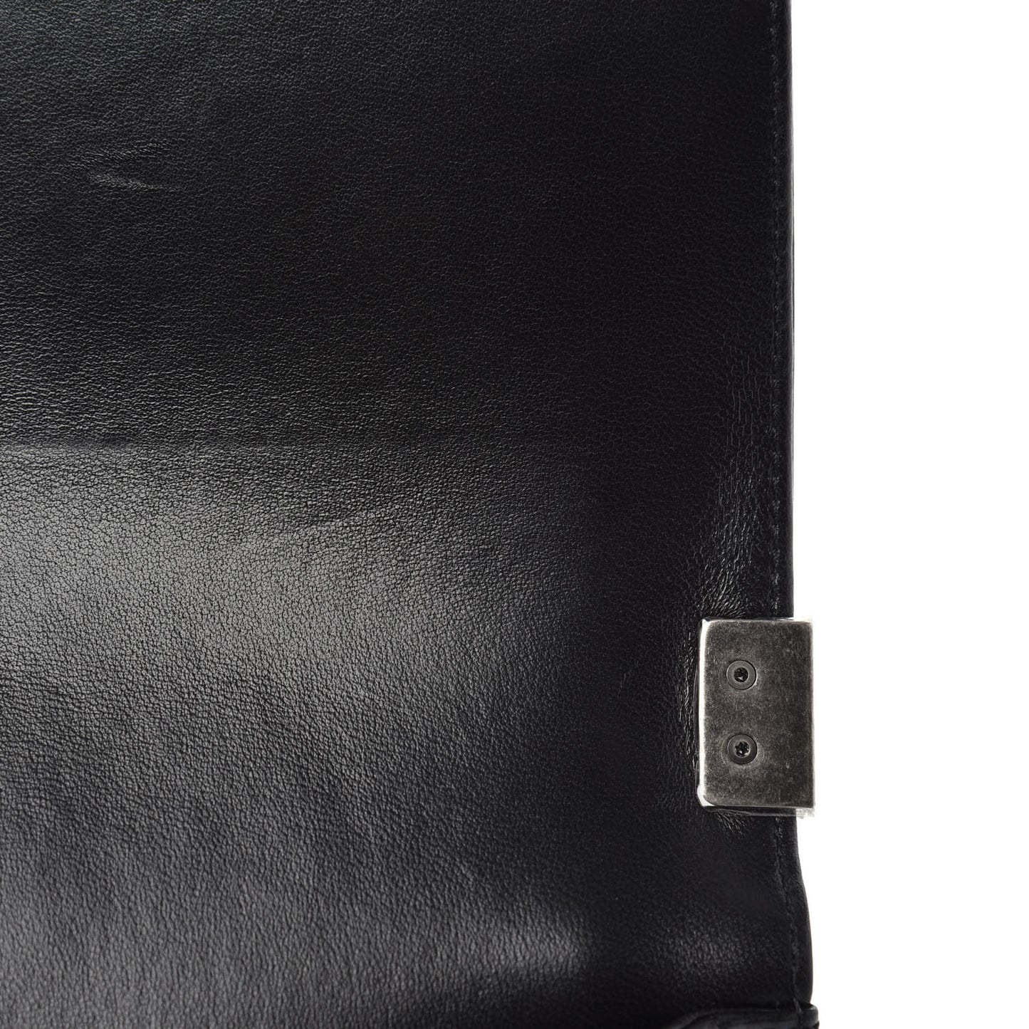Lambskin Quilted Medium Boy Flap Black