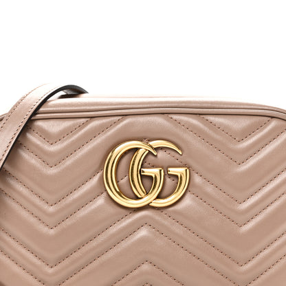 Gucci Calfskin Matelasse Small GG Marmont Chain Shoulder Bag Porcelain Rose 8 of 10