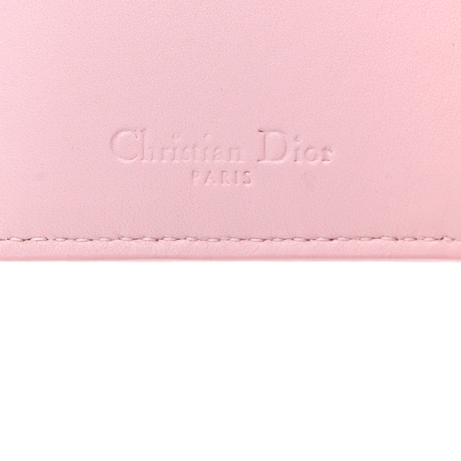 Christian Dior Lambskin Cannage Lucky Badge Eden Wallet Pink 6 of 7