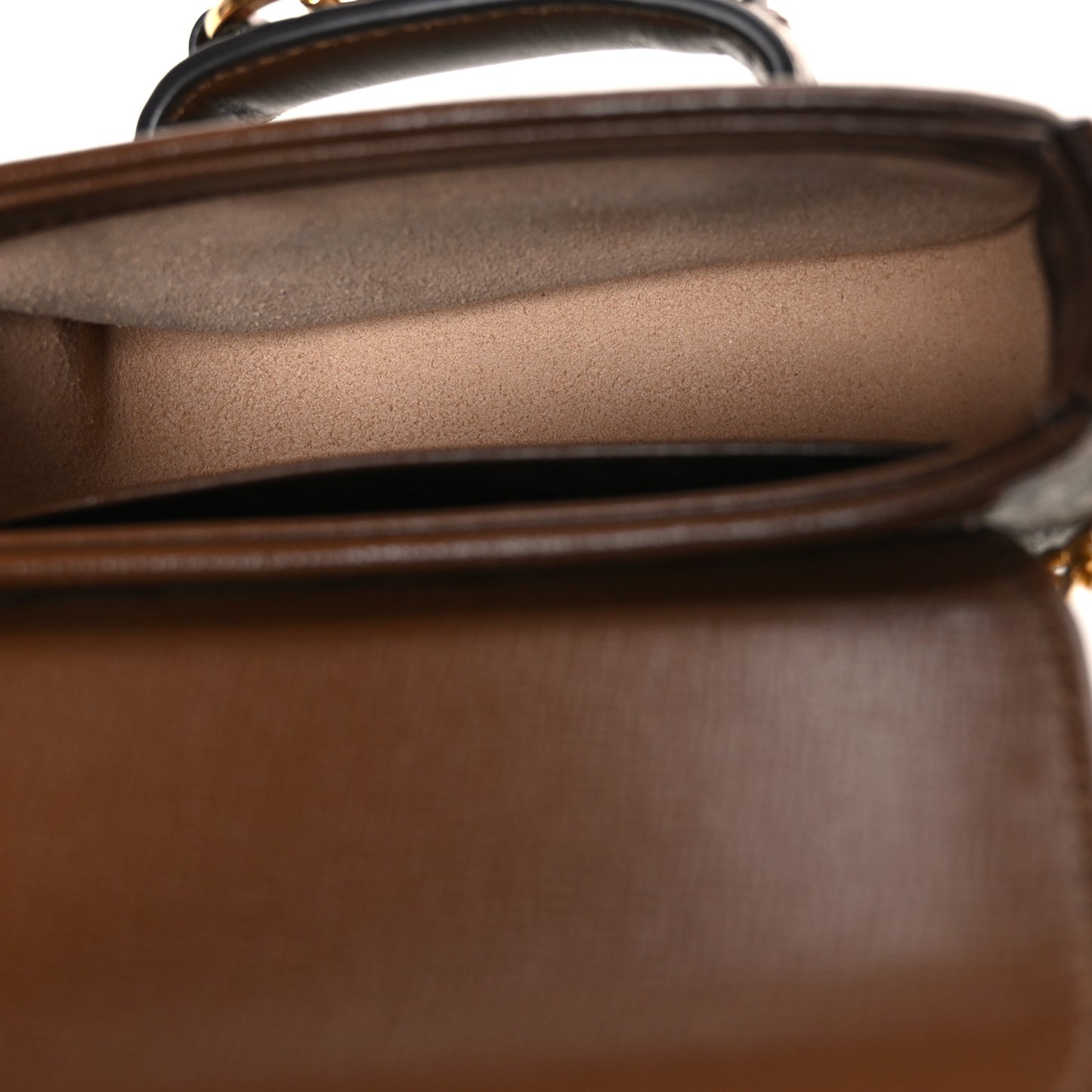 GG Supreme Monogram Azalea Calfskin Web Horsebit 1955 Wallet On Strap Beige Ebony Brown Sugar