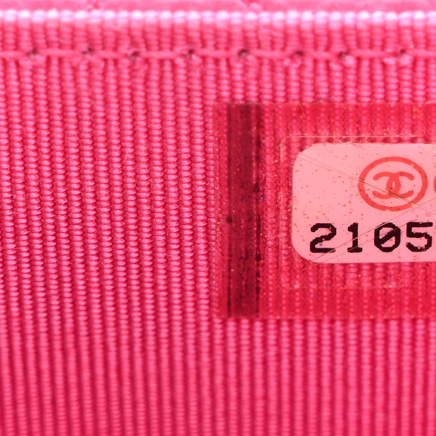 Caviar Quilted Wallet on Chain WOC Dark Pink