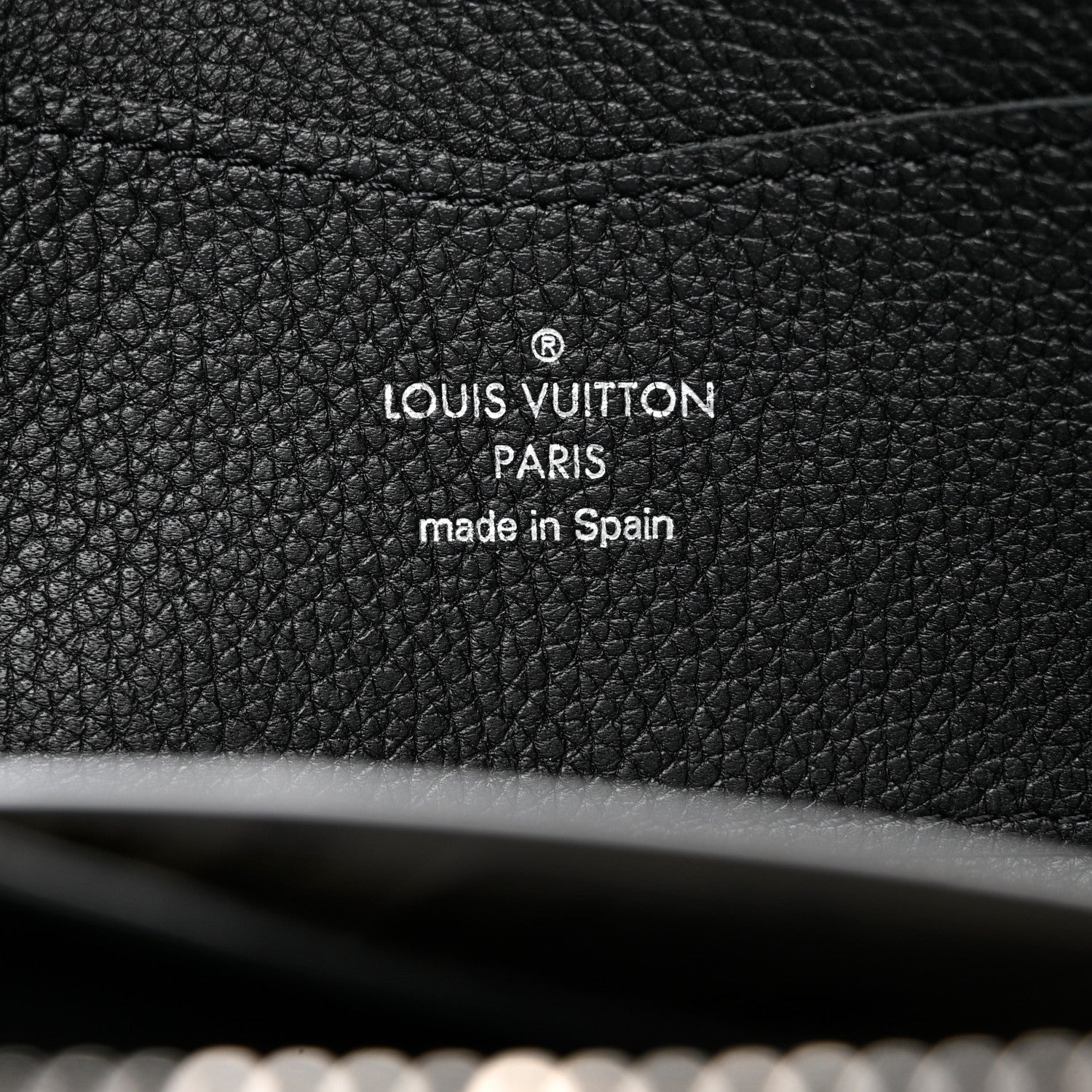 Louis Vuitton Calfskin Zippy Lockme Wallet Black 6 of 8