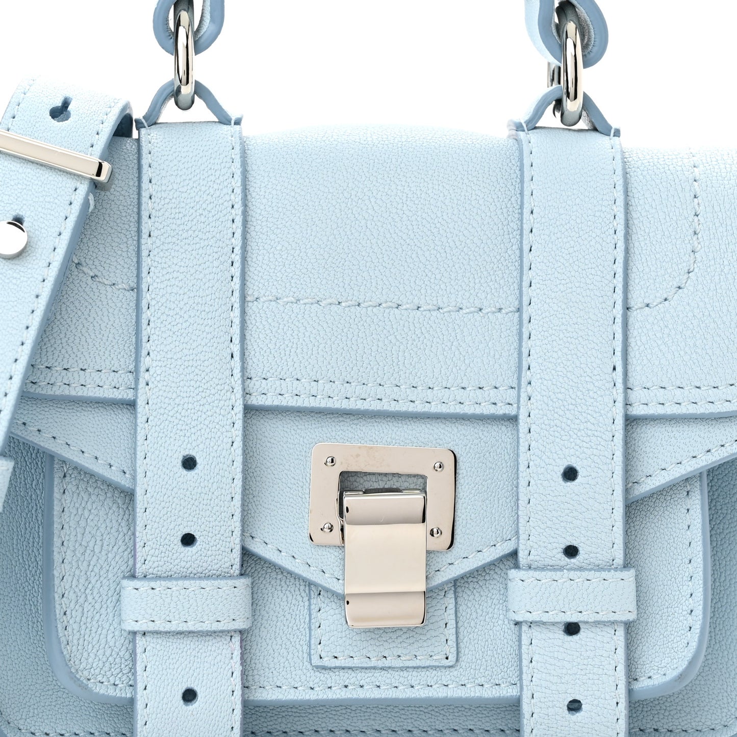 Lambskin Micro PS1 Satchel Baby Blue