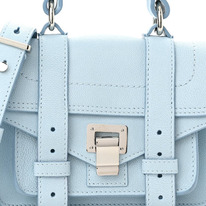 Proenza Schouler Lambskin Micro PS1 Satchel Baby Blue 7 of 9