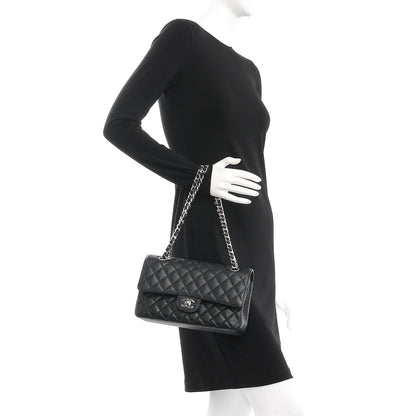 Chanel Caviar Quilted Medium Double Flap Black 2 of 9