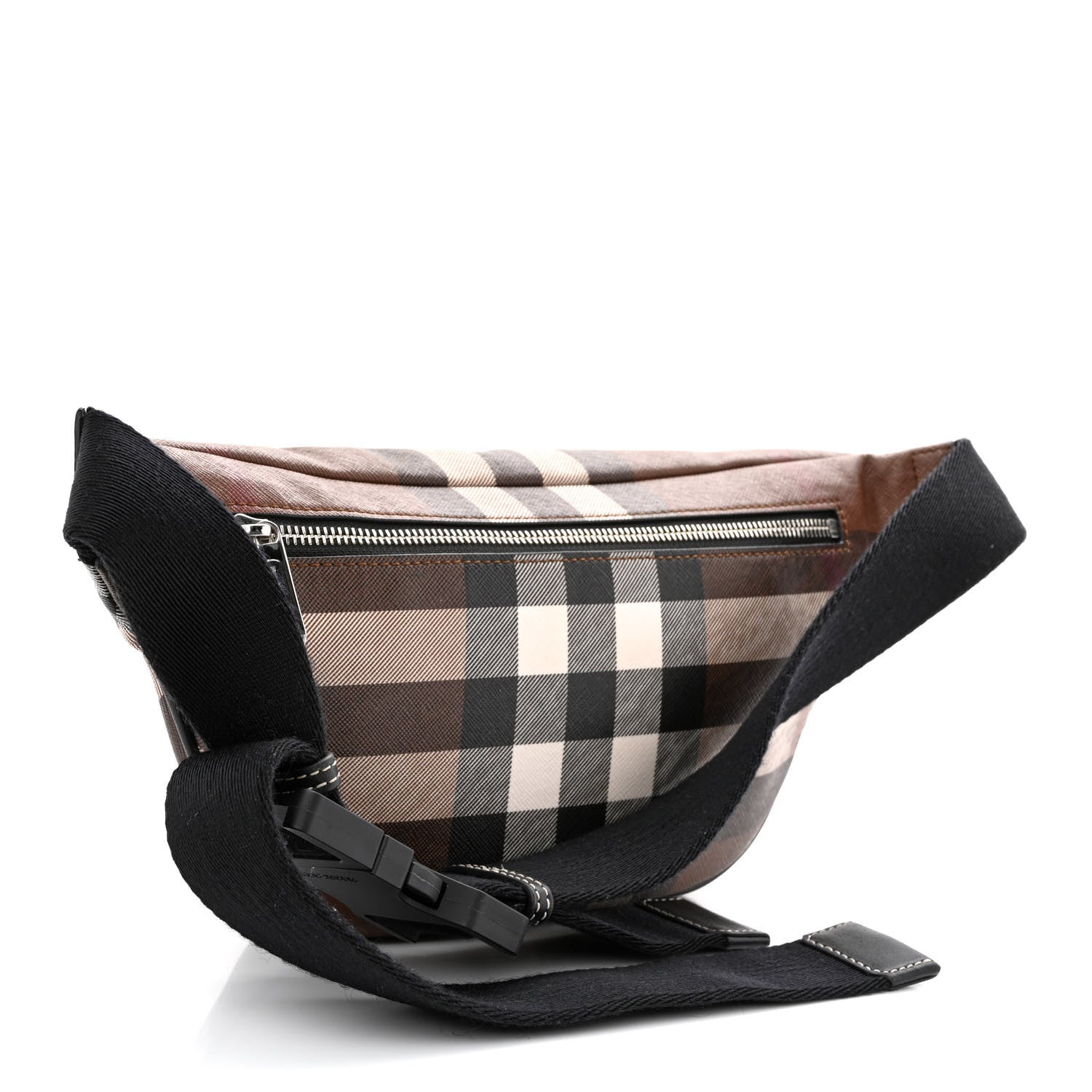Burberry E-canvas Check Cason Bum Bag Dark Birch Brown 3 of 11