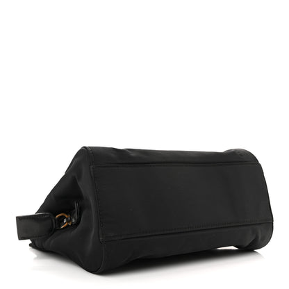Prada Tessuto Nylon Acciaio Chain Shoulder Bag Black 4 of 15