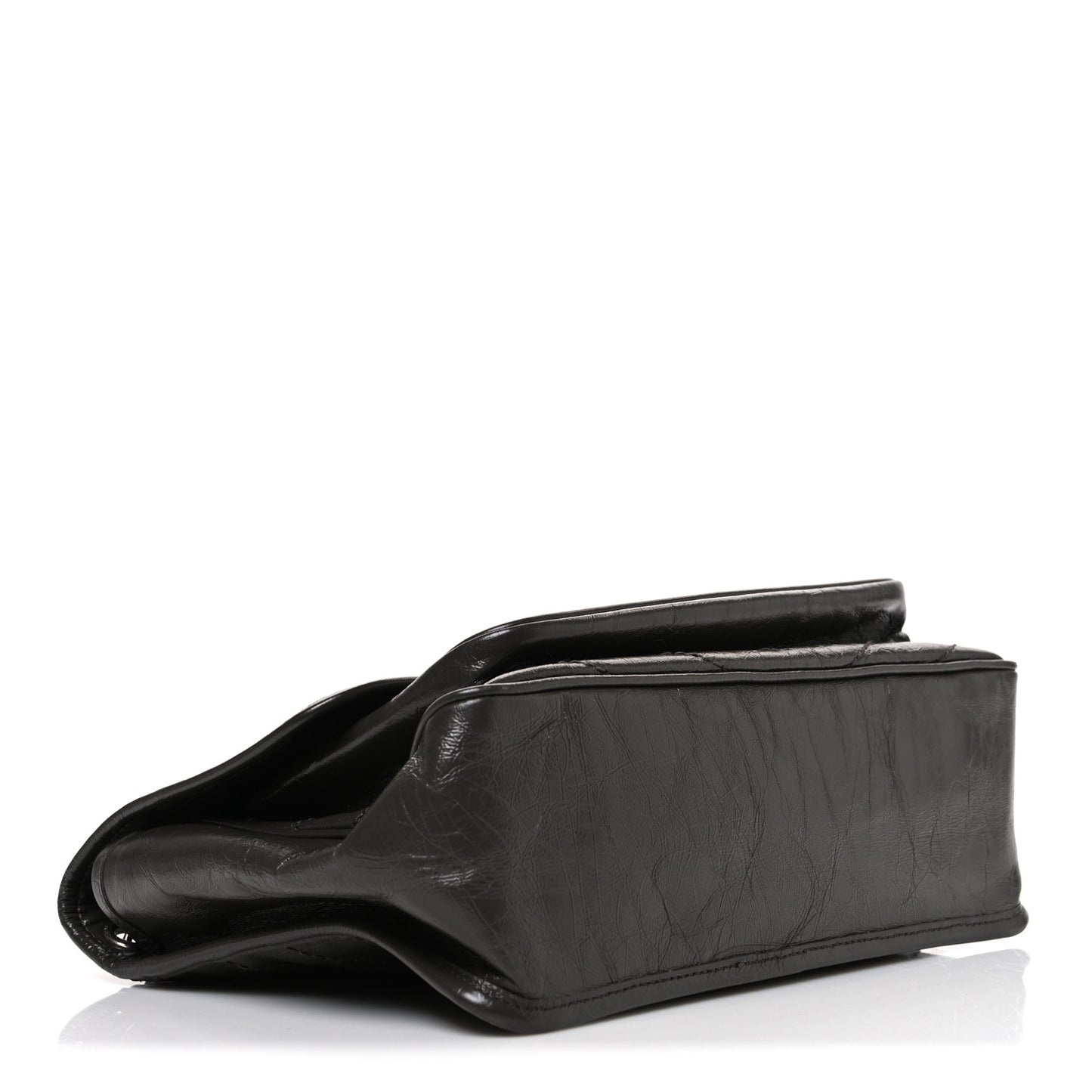 Crinkled Calfskin Matelasse Monogram Medium Niki Chain Satchel Storm
