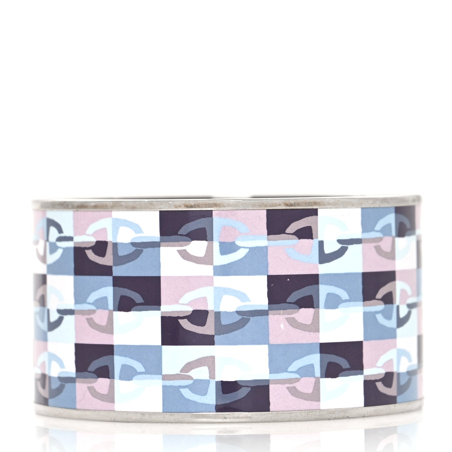 Enamel Printed Extra Wide Optique Chaine D'Ancre Bracelet 70