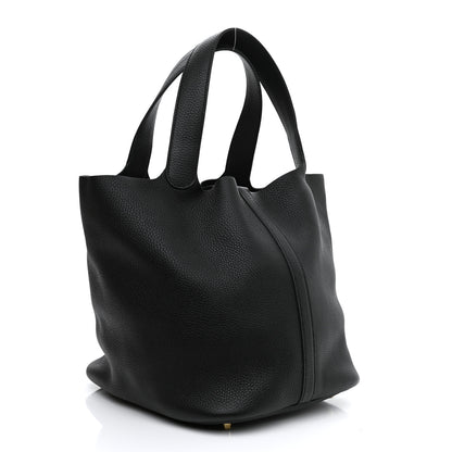 Hermes Taurillon Clemence Picotin Lock 26 GM Black 3 of 11