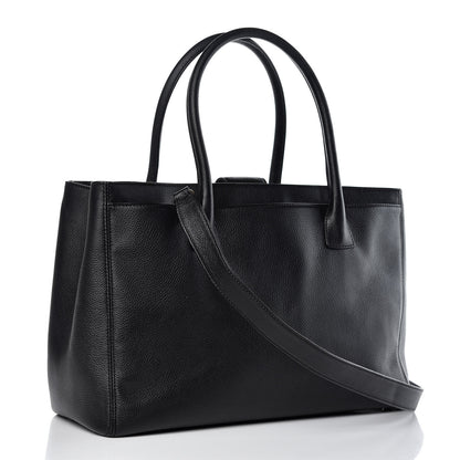 Chanel Calfskin Cerf Executive Shopper Tote Black 4 of 11
